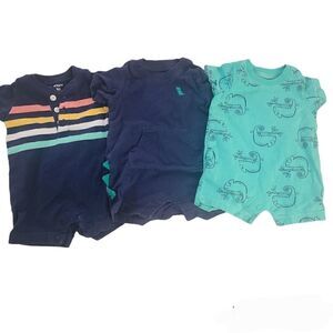 Carters 3 month boy Romper Lot